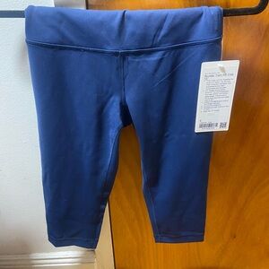 lululemon athletica Wunder Train Cropped Legging Deep Blue